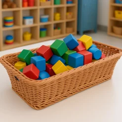 Plastic Wicker Tray Basket