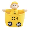 Play and Learn Monkey Train | Color and Number Learning Toy with 5 Soft Monkeys | Bilingual