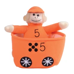 Play and Learn Monkey Train | Color and Number Learning Toy with 5 Soft Monkeys | Bilingual