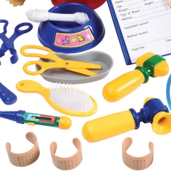 Play Vet Combo Set | 31-Piece Kids Veterinary Pretend Play Kit with Plush Dog, Cat, Pet Scale & Vet Coat
