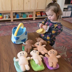 Plush Diverse Expression Baby Dolls | Cuddly Emotional Learning Dolls