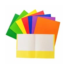 2 Pocket Economy Portfolio - 1 Folder, Assorted Colors