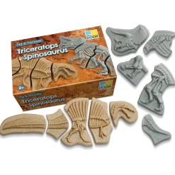 Prehistoric Fossil Dig & Build Set | 6 Dinosaur Skeletons Puzzle Kit