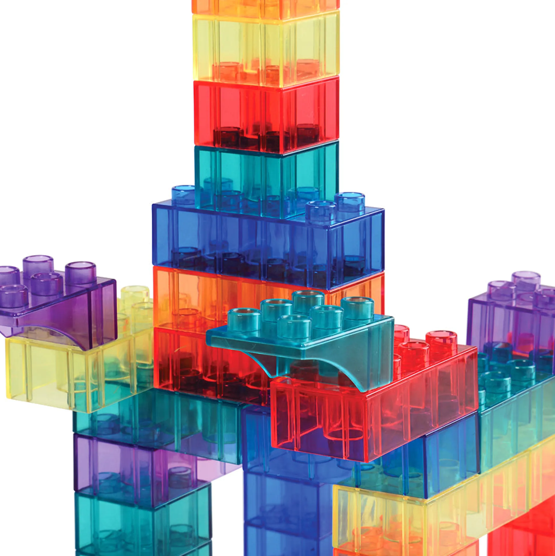 Preschool Size Transparent Building Bricks