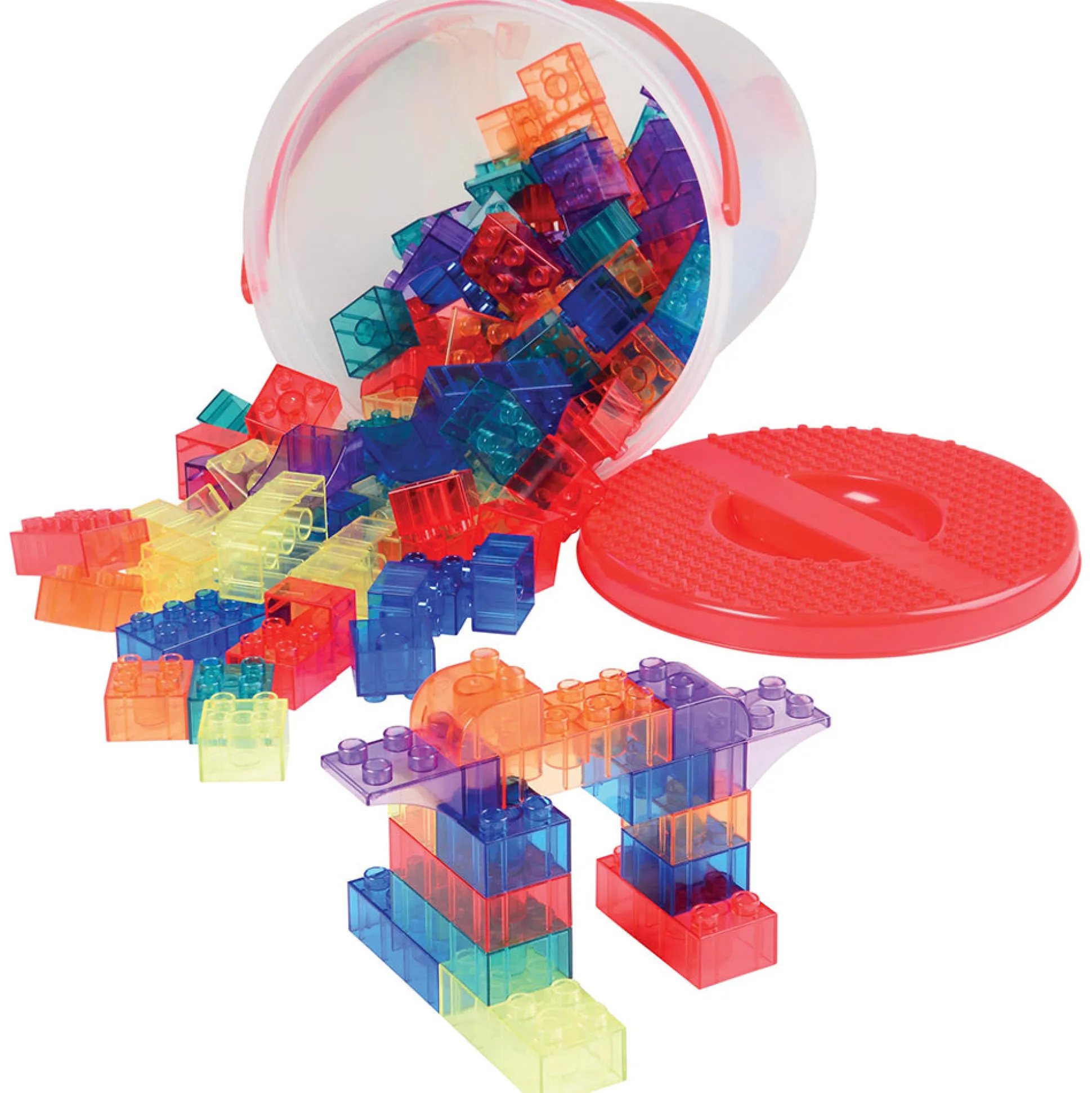 Preschool Size Transparent Building Bricks