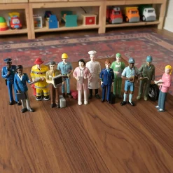 Pretend Professionals Career Figurine Set | 12 Realistic Vinyl Occupation Toys