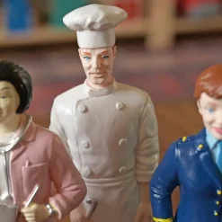 Pretend Professionals Career Figurine Set | 12 Realistic Vinyl Occupation Toys