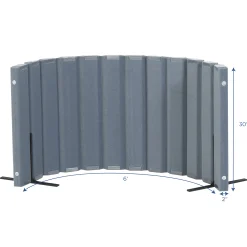 Quiet Divider® with Sound Sponge® | 30" x 6' Acoustic Classroom Partition Wall