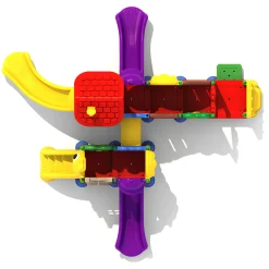 Rainbow Cottage Preschool Playground Structure | Scaled-Down School-Age Elements for Ages 2-5