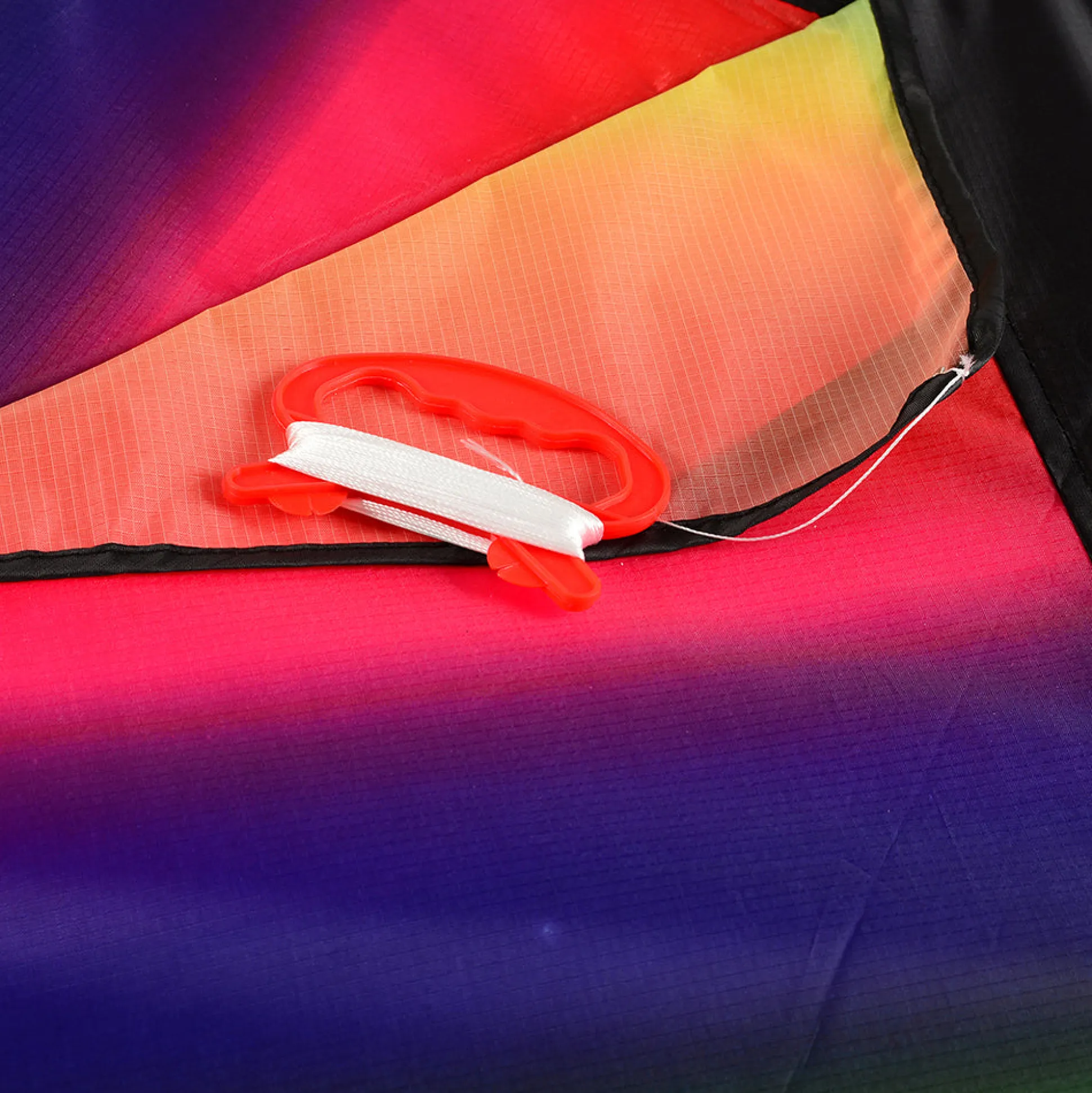 Rainbow Dragon Tail Kite | Easy-Fly Nylon Kite with 41" Wingspan