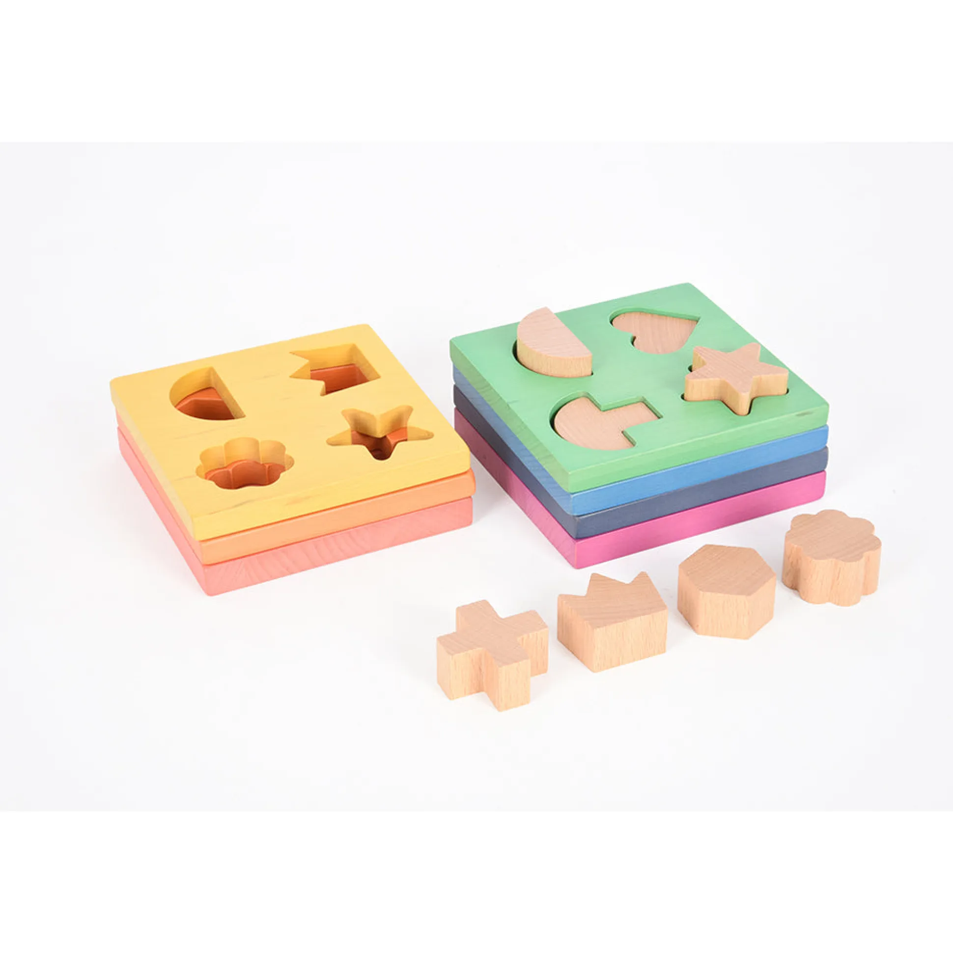 Rainbow Wooden Shape Stacker