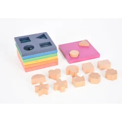 Rainbow Wooden Shape Stacker