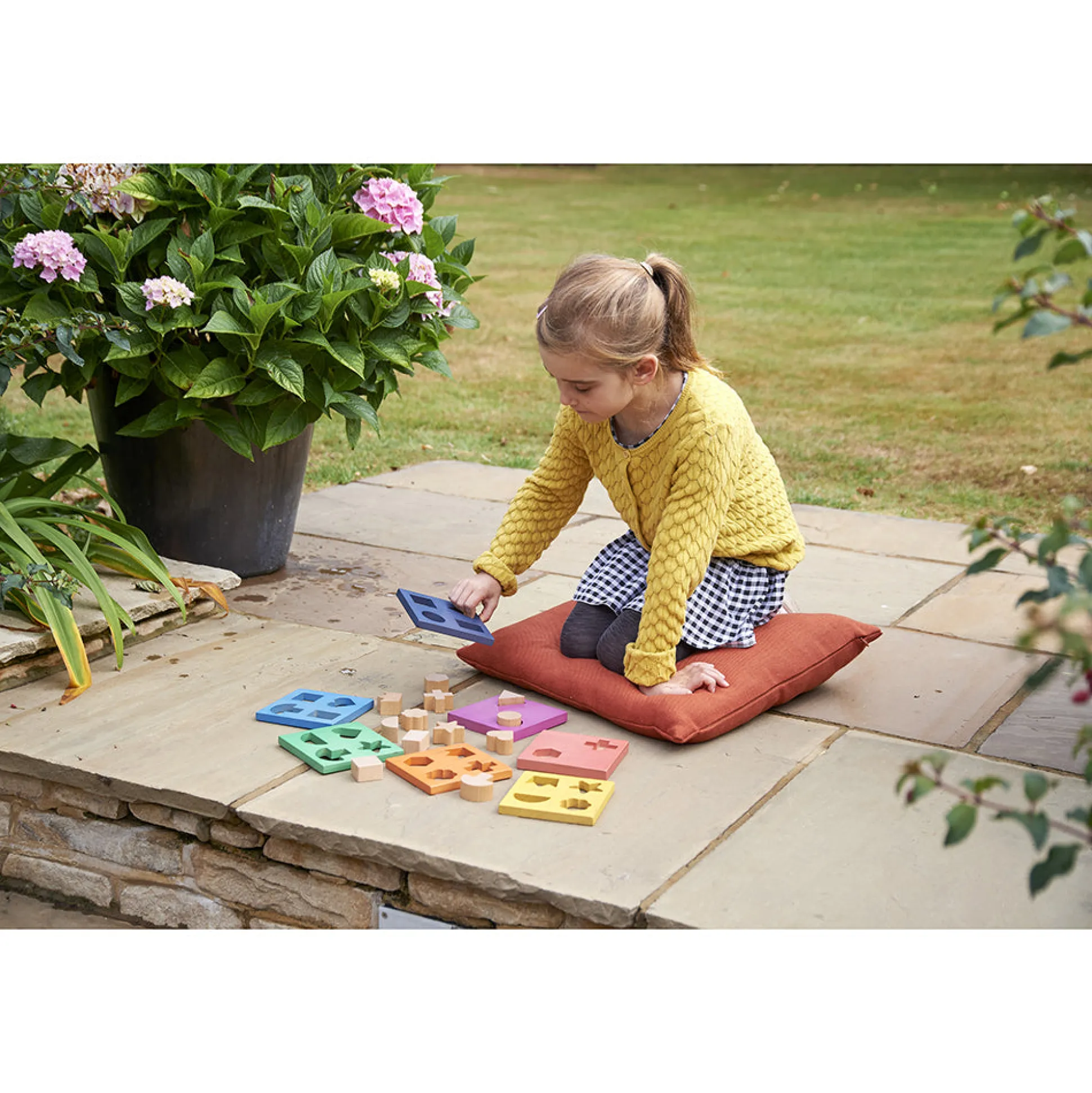 Rainbow Wooden Shape Stacker