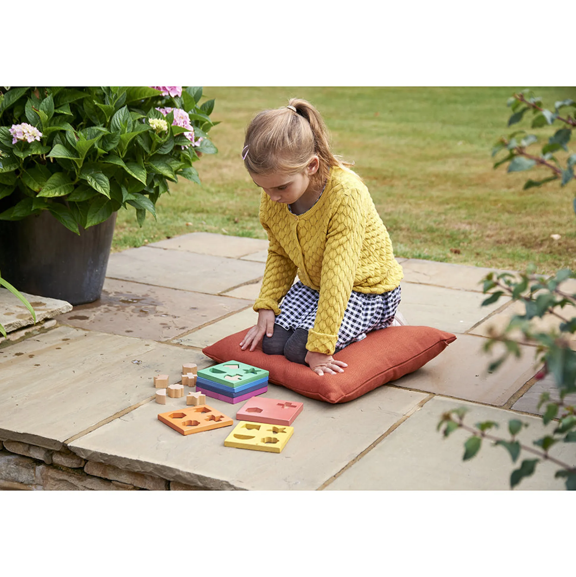 Rainbow Wooden Shape Stacker