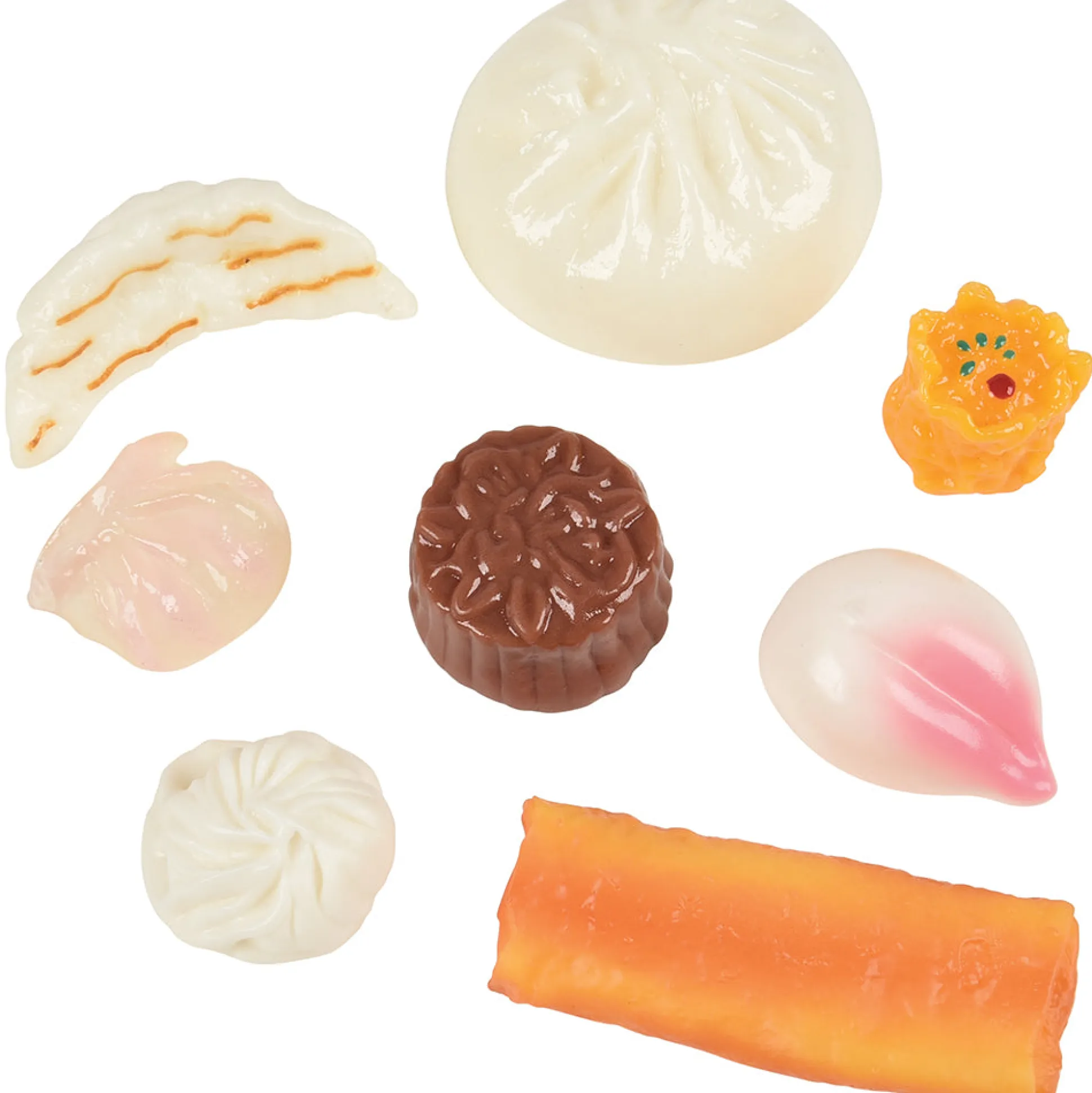 Realistic Dim Sum Play Food Set – 8-Piece Pretend Asian Cuisine for Kids