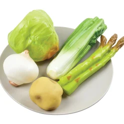 Realistic Play Vegetables Set | 5-Piece Life-Size Pretend Food