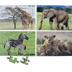 Real Life Mother & Baby Animal Puzzles - Wild Animals