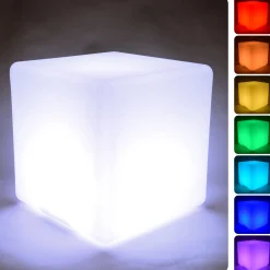 Rechargeable LED Color-Changing Light Cube | Sensory Play, Seating & Calming Classroom Light