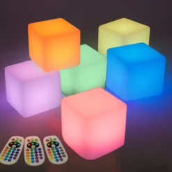 Rechargeable LED Light Blocks | 12-Piece Color-Changing STEM Sensory Building Set