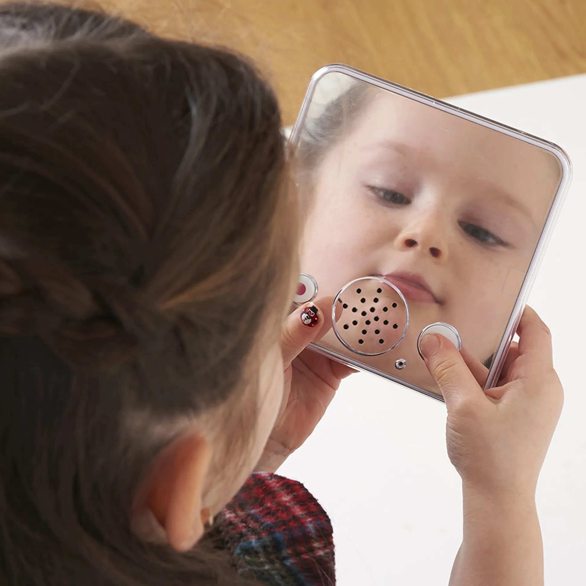 Recordable Sound Bank Mirror | 30-Second Playback & Dry Erasable Cover