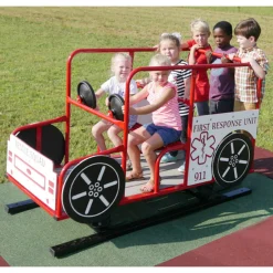 Rescue Truck Spring Rider | Outdoor Play Equipment for Preschoolers