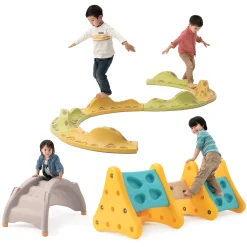 Rock & Climb Himalayas | Modular Gross Motor Obstacle Course Set with Climbing, Crawling & Balance Path Activities