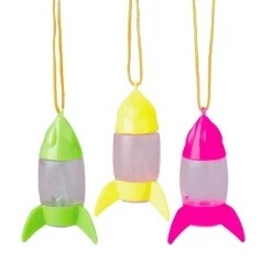 Rocket Ship Bubble Necklace with Bubble Solution
