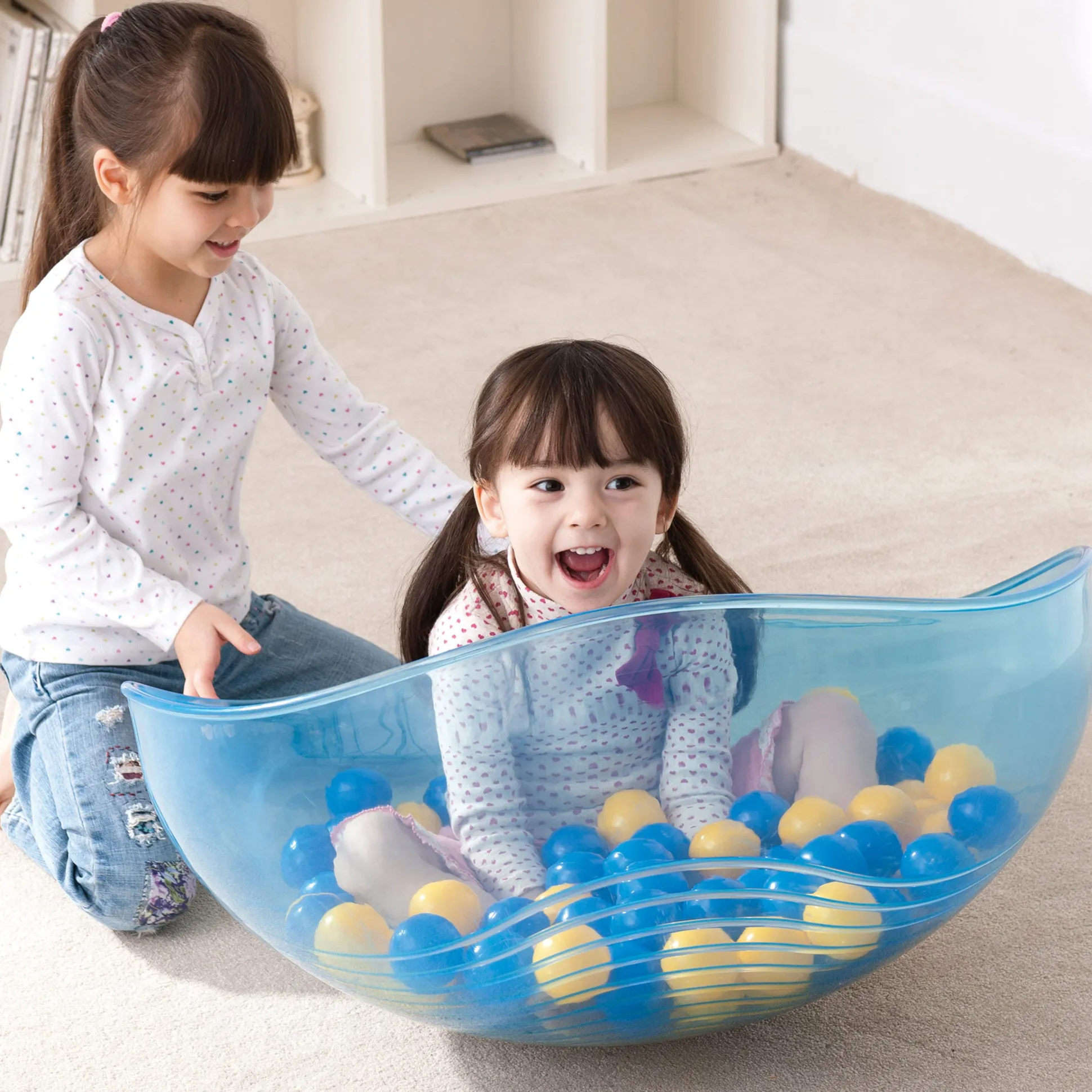 Rocking Balance Bowl | Sensory Movement & Balance Bowl with Rippled Interior