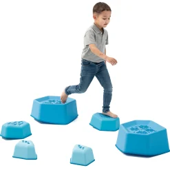 Rocking Balance Ice Stepping Stones | 6-Piece Anti-Slip Active Play Set