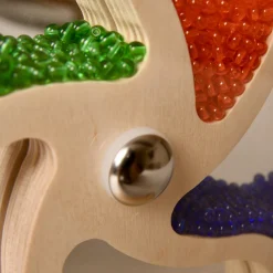 Rotating Bead Wheel Wooden Sensory Toy | Interactive Bead Spinner