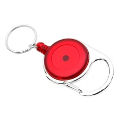 Round Quick Clip with Ring - Red