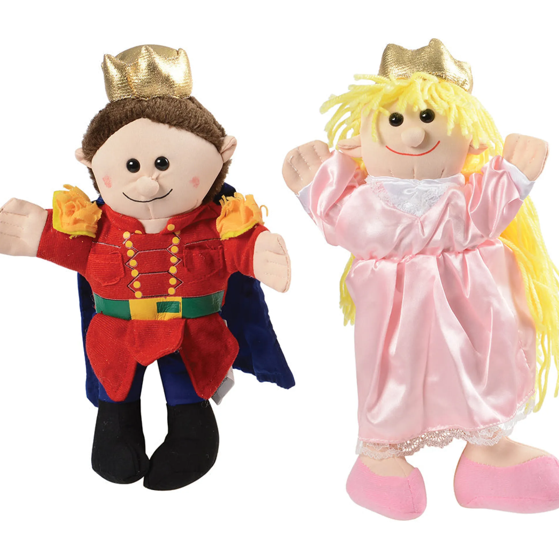 Royal Hand Puppet Play Set | Set of 6 with Prince, Princess, Wizard, Dragon & More