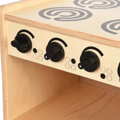 Safe-Play Eco-Friendly Toddler Toy Kitchen | 3 Piece Set