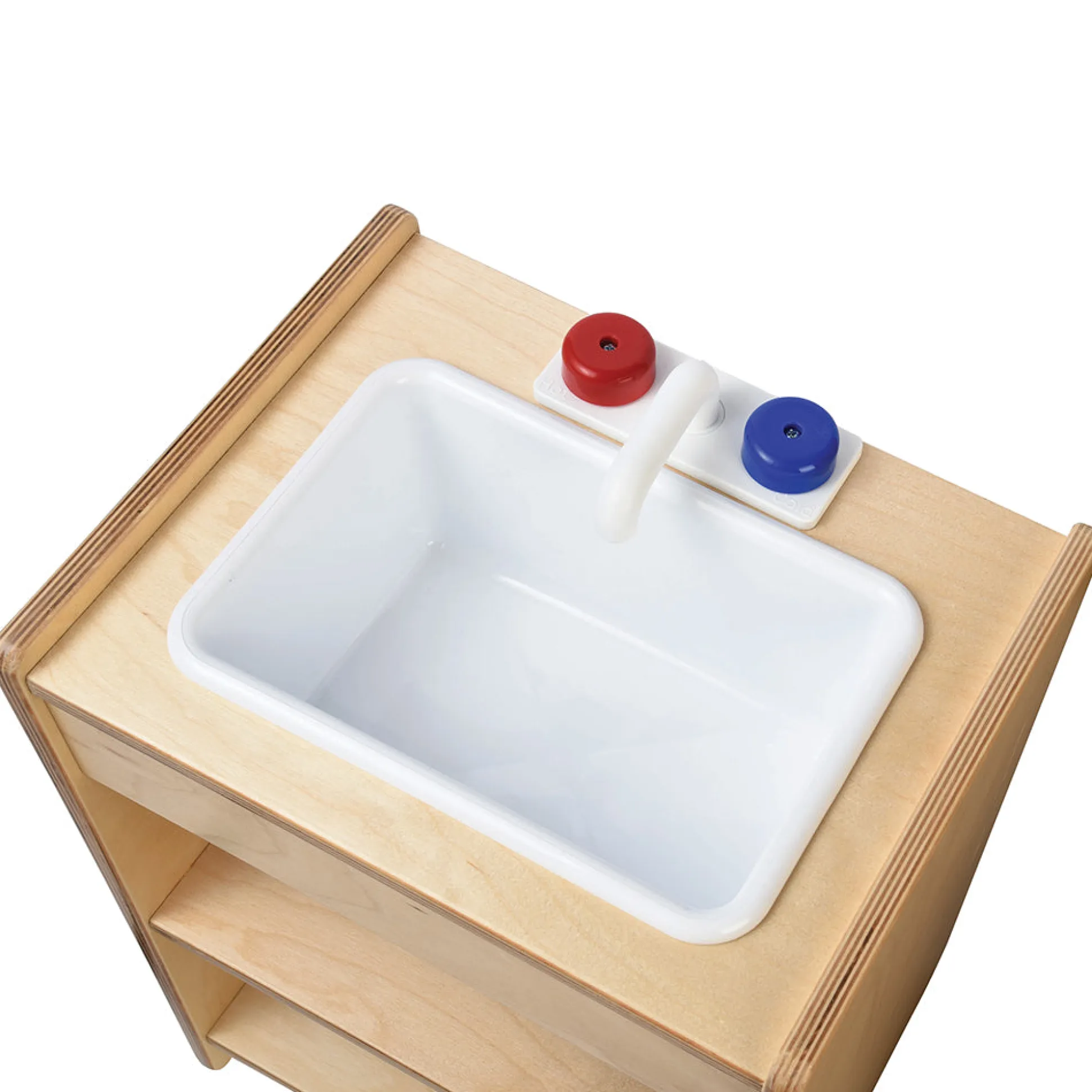 Safe-Play Eco-Friendly Wooden Toddler Kitchen Sink