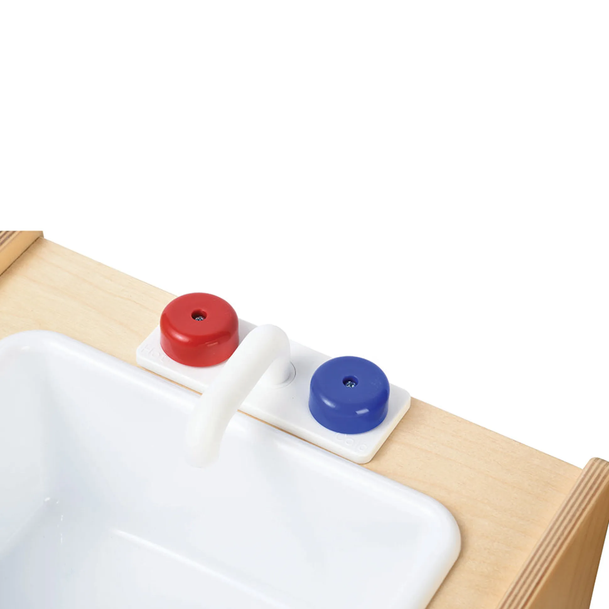 Safe-Play Eco-Friendly Wooden Toddler Kitchen Sink