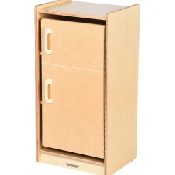 Safe-Play Eco-Friendly Wooden Toddler Refrigerator