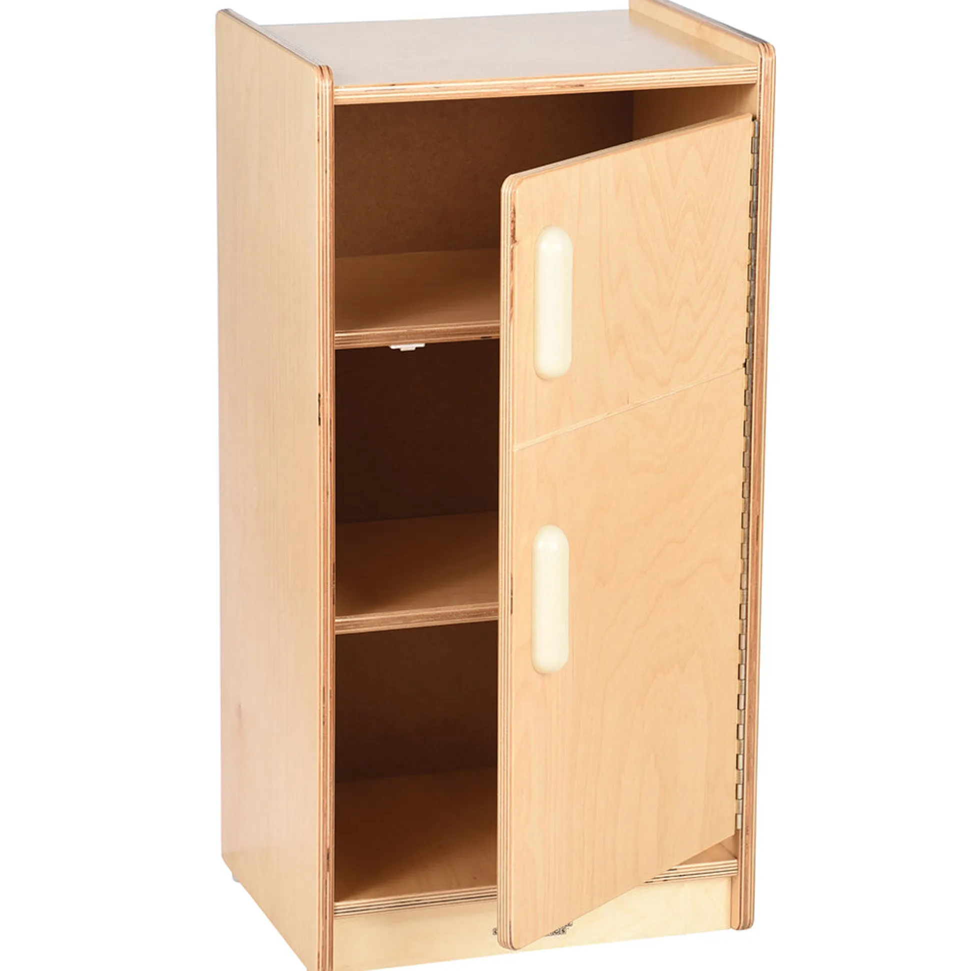 Safe-Play Eco-Friendly Wooden Toddler Refrigerator