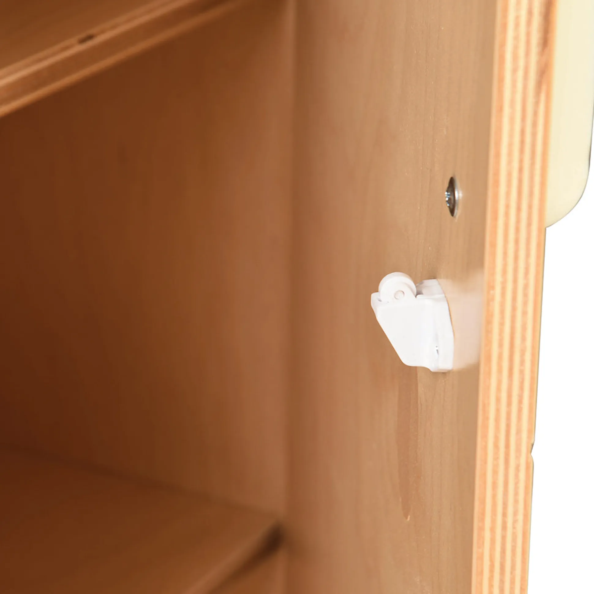 Safe-Play Eco-Friendly Wooden Toddler Refrigerator