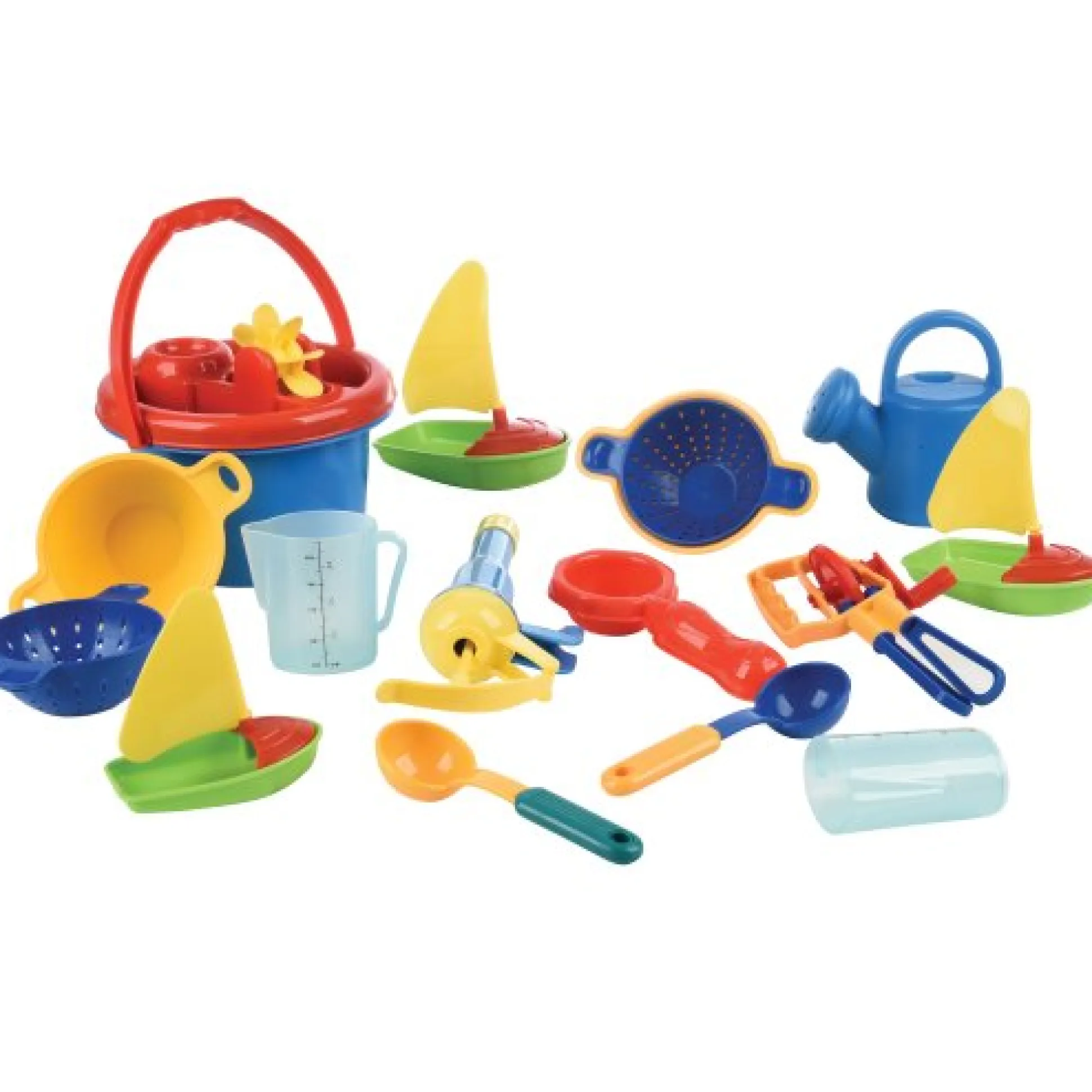 Sand & Water Table Play Set with Funnels, Scoops & Boats