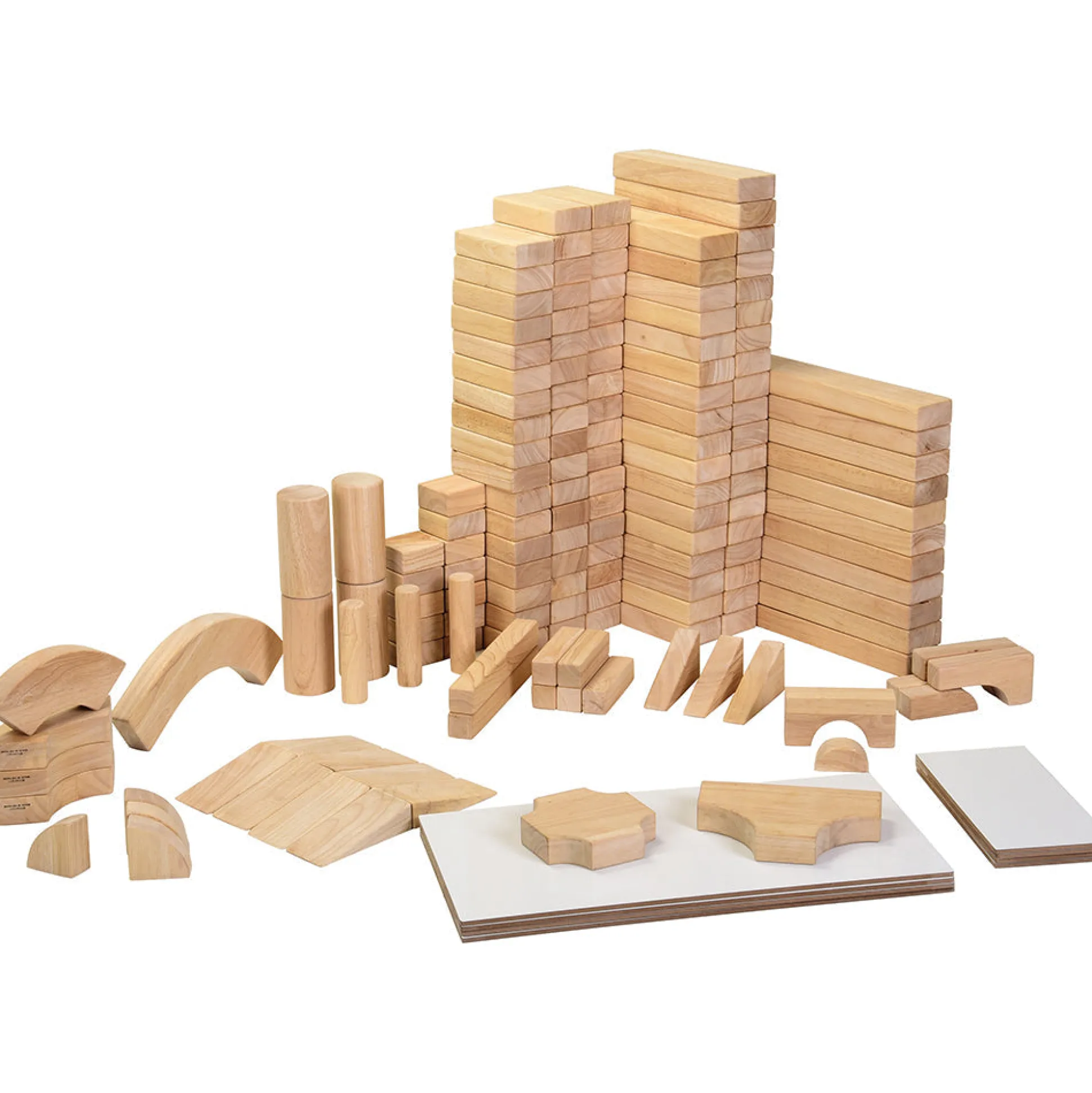 School Unit Block Set | 161 Durable Hardwood Blocks