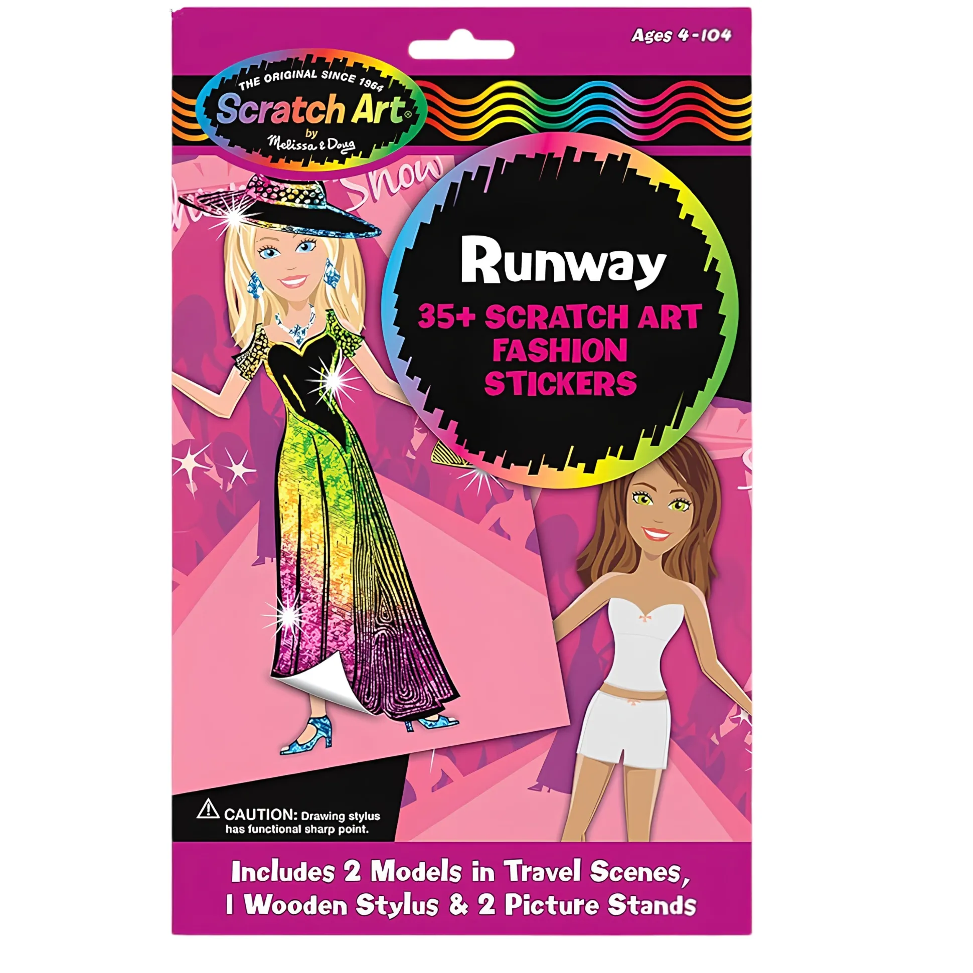 Scratch Art Fashion Runway Stickers