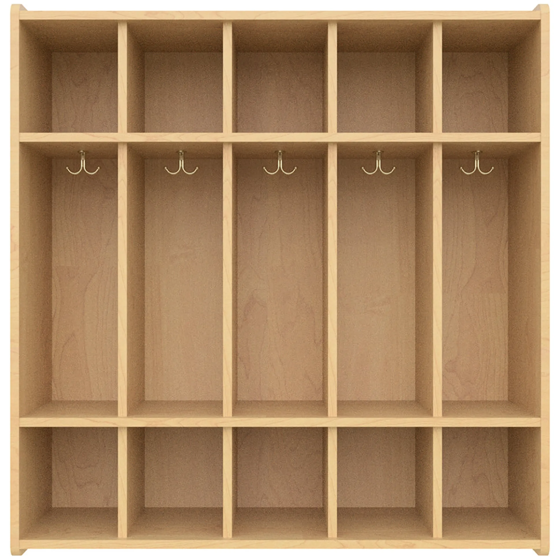 5-Section Preschool Locker & Basket Organization Center