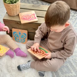 Sensory Calming Trails Tactile Board Set | Nature-Themed Mindfulness & Finger Tracing Sensory Toys