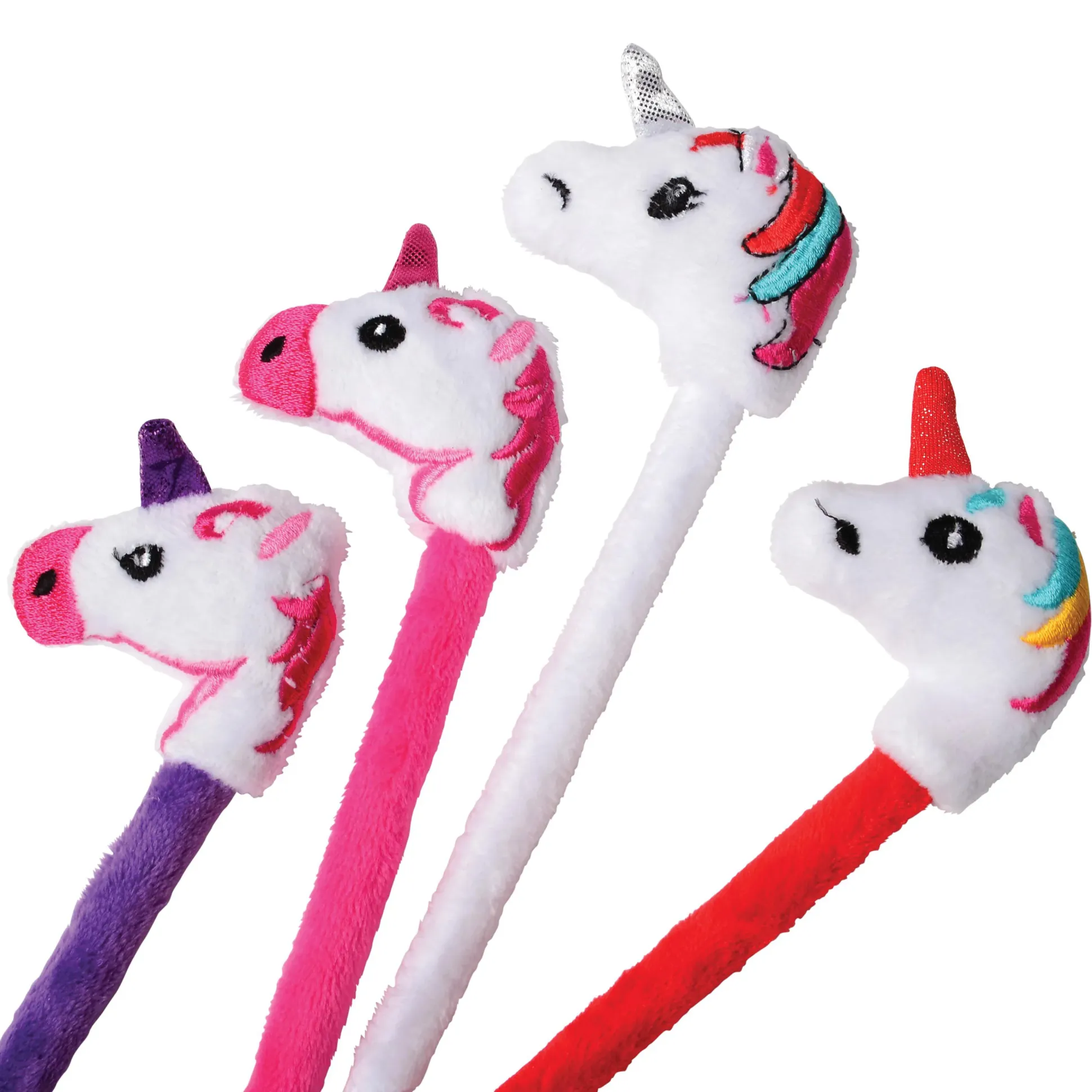 Sensory Soft Plush Unicorn Pen - Set of 12