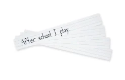 Sentence Strips, White, 1-1/2