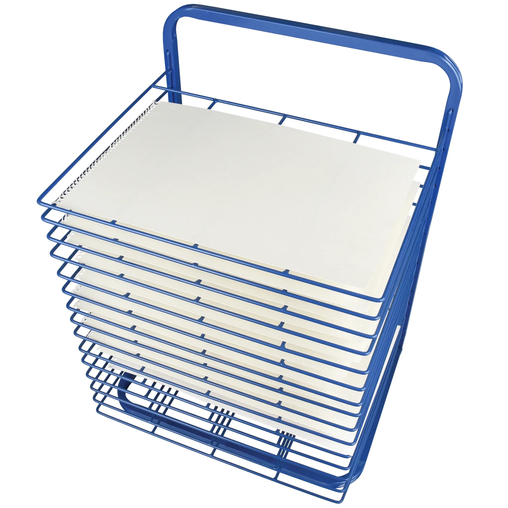 15-Shelf Sturdy Paint Classroom Drying Rack | Sturdy Powder-Coated Wire | Free-Standing
