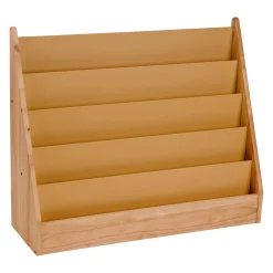5-Shelf Wooden Book Display | Child-Height Classroom Organizer