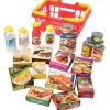 Shopping Basket with Play Food | 23-Piece Pretend Grocery Set