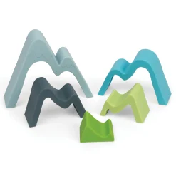 Silicone Mountain Stacker Toy | 5 Piece Soft Stacking & Teething Toy