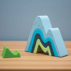 Silicone Mountain Stacker Toy | 5 Piece Soft Stacking & Teething Toy